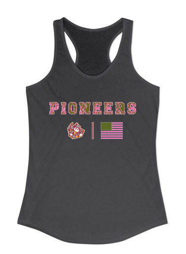 Cupertino Pioneers Pink Camo Flag Women's Tank Top