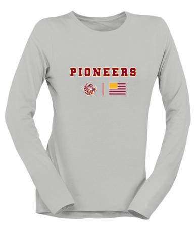 Cupertino Pioneers Team Colors Flag Women's Premium LS T-Shirt