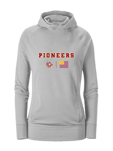 Cupertino Pioneers Team Colors Flag Women's Hoodie