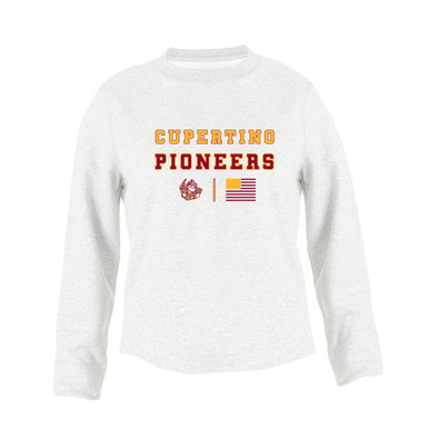 Cupertino Pioneers Spirit Flag Women's Sweatshirt