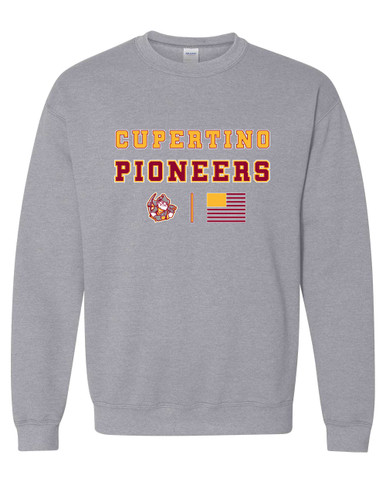 Cupertino Pioneers Spirit Flag Men's Sweatshirt