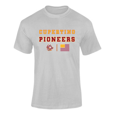 Cupertino Pioneers Spirit Flag Men's SS T-Shirt