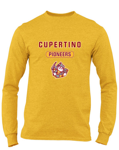 Cupertino Pioneers Mascot #3 Men's LS T-Shirt