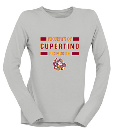 Cupertino Pioneers Property Of Women's Premium LS T-Shirt