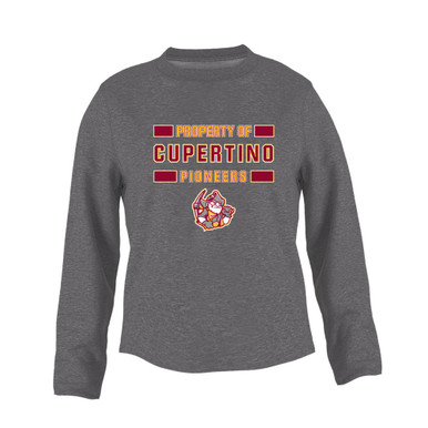 Cupertino Pioneers Property Of Women's Sweatshirt