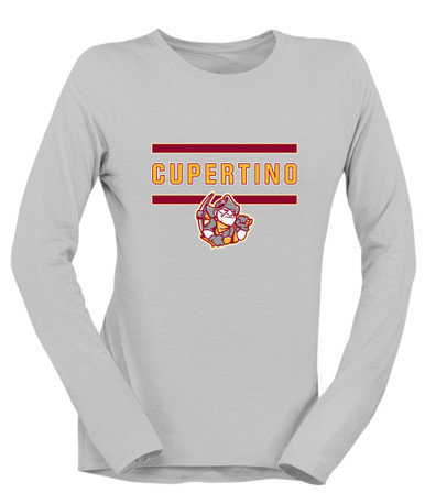 Cupertino Pioneers Mascot #4 Women's LS T-Shirt