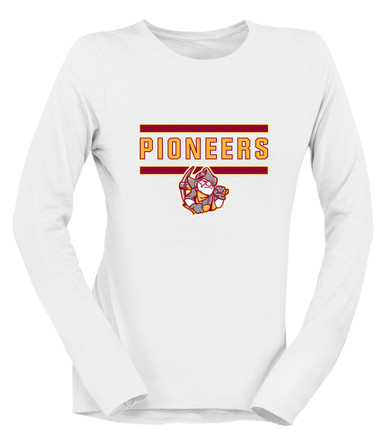 Cupertino Pioneers Mascot #5 Women's LS T-Shirt
