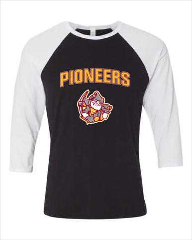 Cupertino Pioneers Mascot #6 Women's Baseball T-Shirt