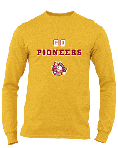 Cupertino Pioneers Go Team Men's LS T-Shirt