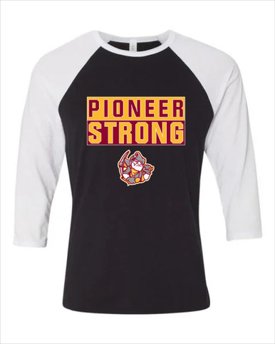 Cupertino Pioneers Strong #1 Women's Baseball T-Shirt