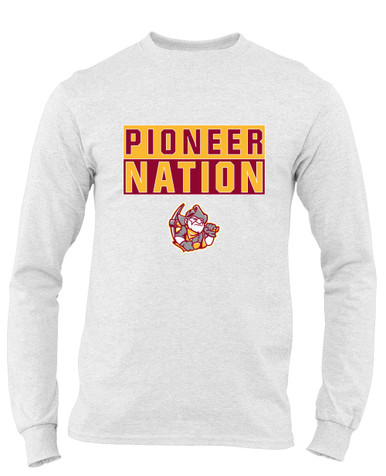 Cupertino Pioneers Nation #1 Men's LS T-Shirt