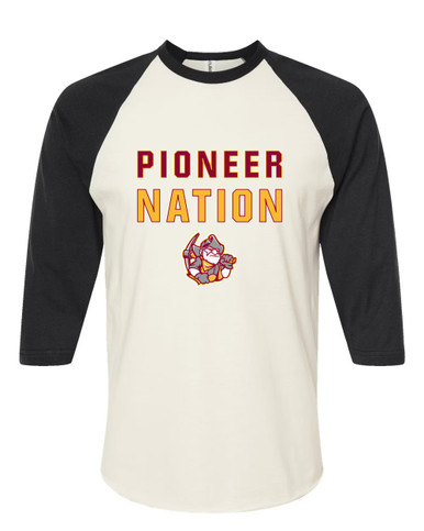 Cupertino Pioneers Nation #2 Women's Baseball T-Shirt