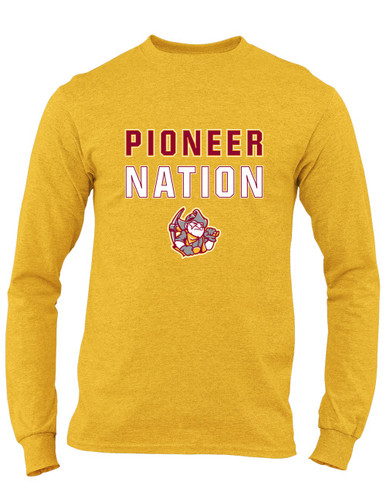 Cupertino Pioneers Nation #2 Men's LS T-Shirt