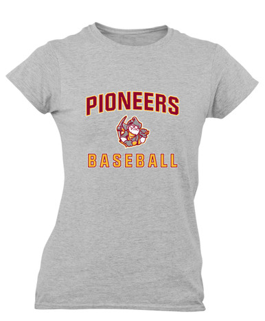 Cupertino Pioneers Baseball #1 Women's SS T-Shirt