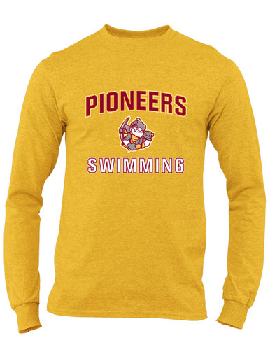 Cupertino Pioneers Swimming Men's LS T-Shirt