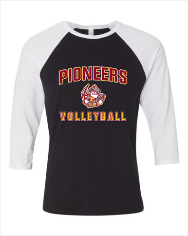 Cupertino Pioneers Volleyball Women's Baseball T-Shirt