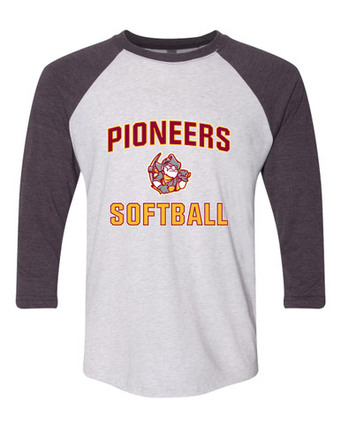 Cupertino Pioneers Softball #1 Women's Baseball T-Shirt
