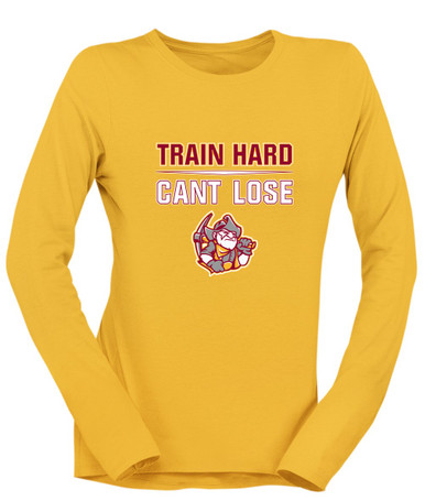 Cupertino Pioneers Train Hard, Can't Lose Women's LS T-Shirt