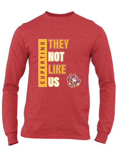 Cupertino Pioneers They Not Like Us #1 Men's LS T-Shirt