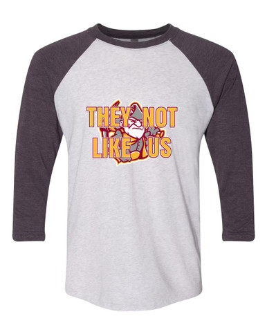 Cupertino Pioneers They Not Like Us #2 Women's Baseball T-Shirt