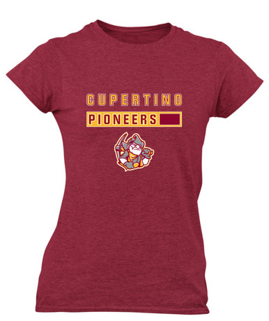 Cupertino Pioneers Mascot #7 Women's SS T-Shirt