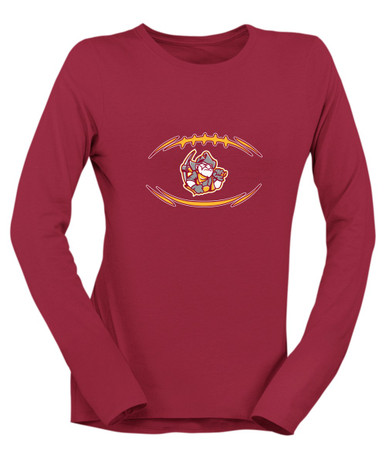 Cupertino Pioneers Football #3 Women's Premium LS T-Shirt