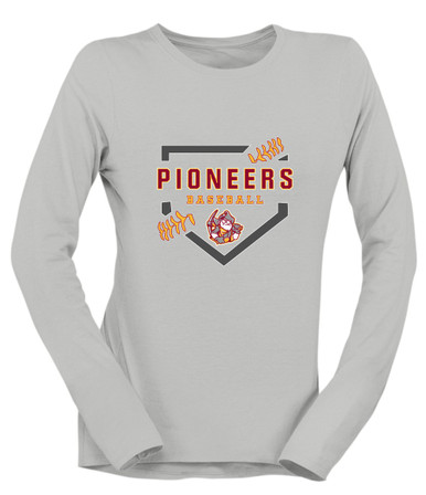 Cupertino Pioneers Baseball #2 Women's Premium LS T-Shirt