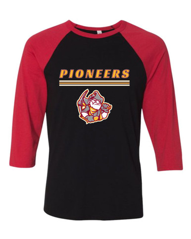 Cupertino Pioneers Mascot #8 Women's Baseball T-Shirt