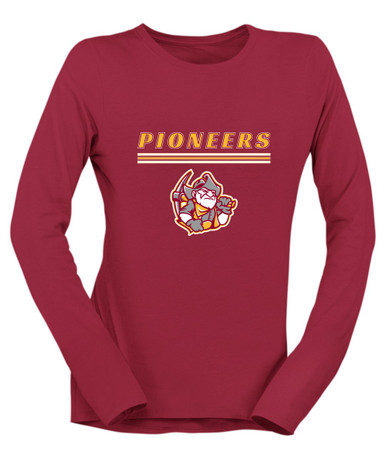 Cupertino Pioneers Mascot #8 Women's Premium LS T-Shirt