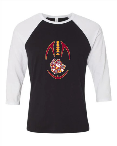 Cupertino Pioneers Football #4 Women's Baseball T-Shirt