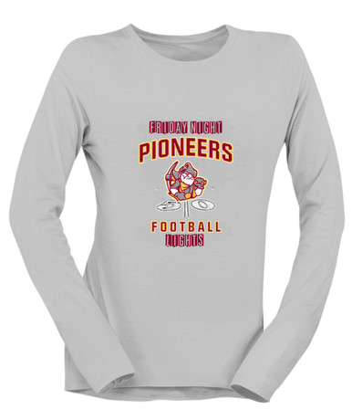 Cupertino Pioneers Football #6 Women's LS T-Shirt