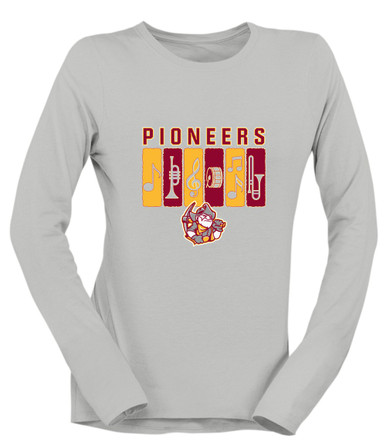 Cupertino Pioneers Band # 2 Women's Premium LS T-Shirt