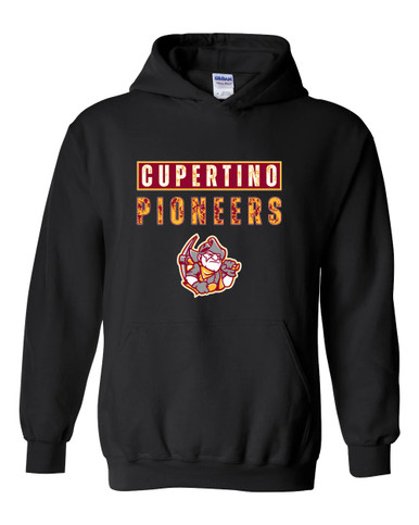 Cupertino Pioneers Mascot #9 Men's Hoodie