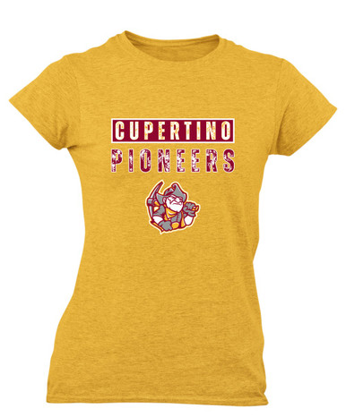 Cupertino Pioneers Mascot #9 Women's SS T-Shirt