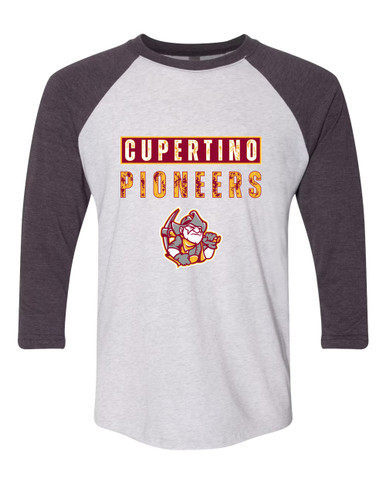 Cupertino Pioneers Mascot #9 Men's Baseball T-Shirt