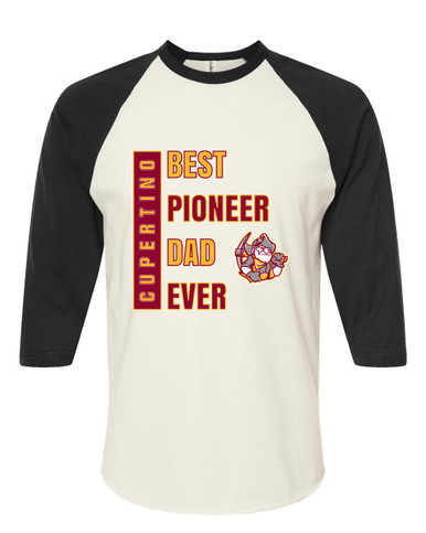 Cupertino Pioneers Best Pioneer Dad Men's Baseball T-Shirt
