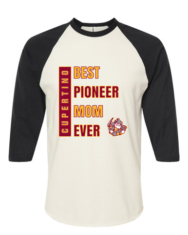 Cupertino Pioneers Best Pioneer Mom Women's Baseball T-Shirt
