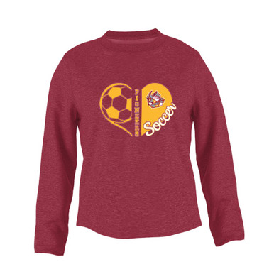 Cupertino Pioneers Heart Soccer Women's Sweatshirt