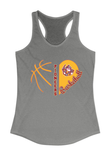 Cupertino Pioneers Heart Basketball Women's Tank Top