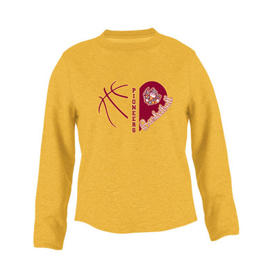 Cupertino Pioneers Heart Basketball Women's Sweatshirt