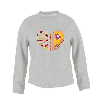 Cupertino Pioneers Heart Cheer Women's Sweatshirt