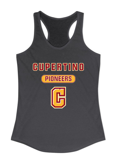 Cupertino Pioneers C Script Mascot #3 Women's Tank Top