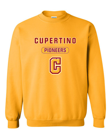 Cupertino Pioneers C Script Mascot #3 Men's Sweatshirt