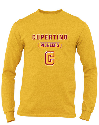 Cupertino Pioneers C Script Mascot #3 Men's LS T-Shirt