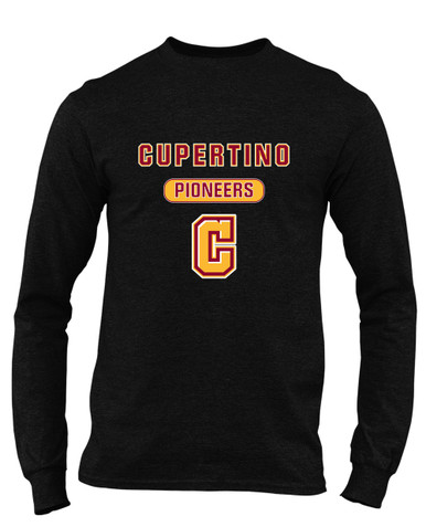 Cupertino Pioneers C Script Mascot #3 Men's Premium LS T-Shirt