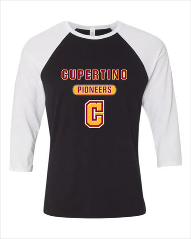 Cupertino Pioneers C Script Mascot #3 Men's Baseball T-Shirt