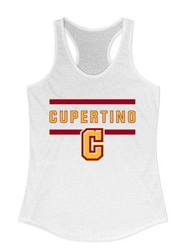 Cupertino Pioneers C Script Mascot #4 Women's Tank Top