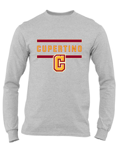 Cupertino Pioneers C Script Mascot #4 Men's Premium LS T-Shirt