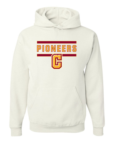 Cupertino Pioneers C Script Mascot #5 Men's Premium Hoodie