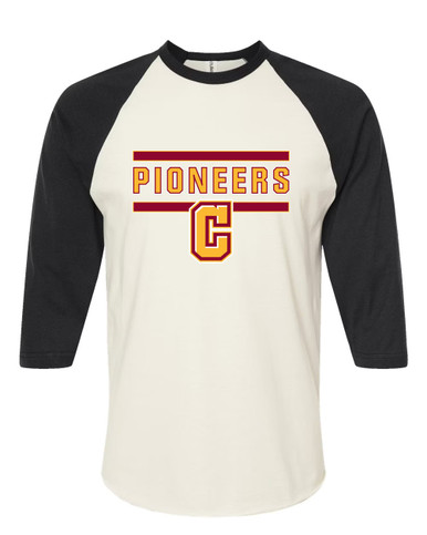 Cupertino Pioneers C Script Mascot #5 Men's Baseball T-Shirt